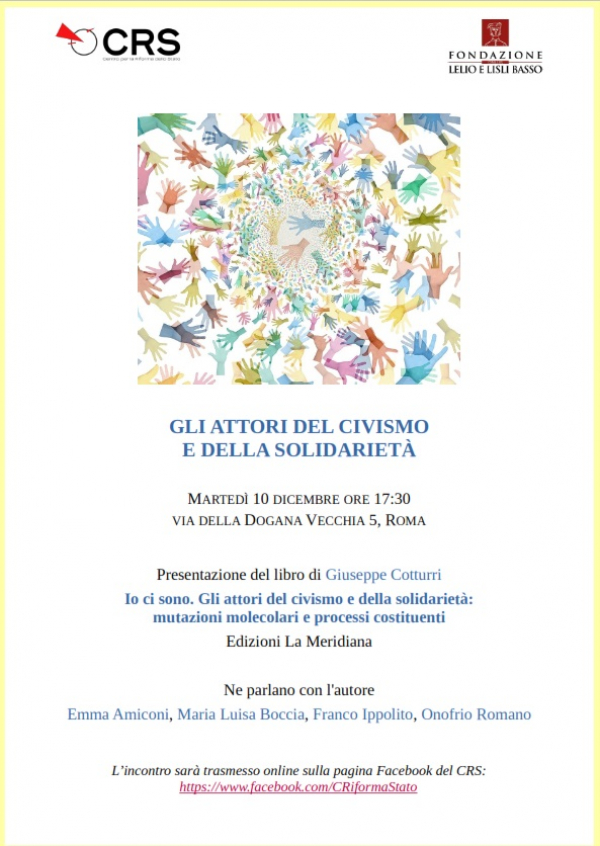 Gli attori del civismo e della solidariet&agrave; - 10 dicembre