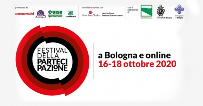 Dal 16 al 18 ottobre, a Bologna e on line, si terr&agrave; la V edizione del Festival della Partecipazione. Quest'anno il focus sar&agrave; su "La partecipazione nelle societ&agrave; del rischio"