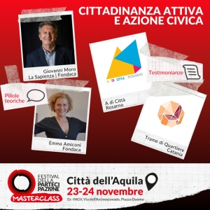 23-24 Novembre 2019 - Festival della Partecipazione 2019: Masterclass #IoPartecipo